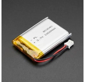 Batería de Litio 1000 mAh 803040 - Recargable 3.7V