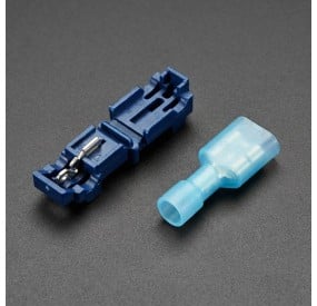 Conector de Terminal Tipo T Rápido Azul - Empalme Eléctrico sin Soldadura