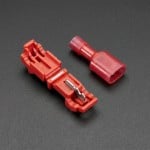 Conector de Terminal Tipo T Rápido Rojo | 15A | para Cables 22-14 AWG