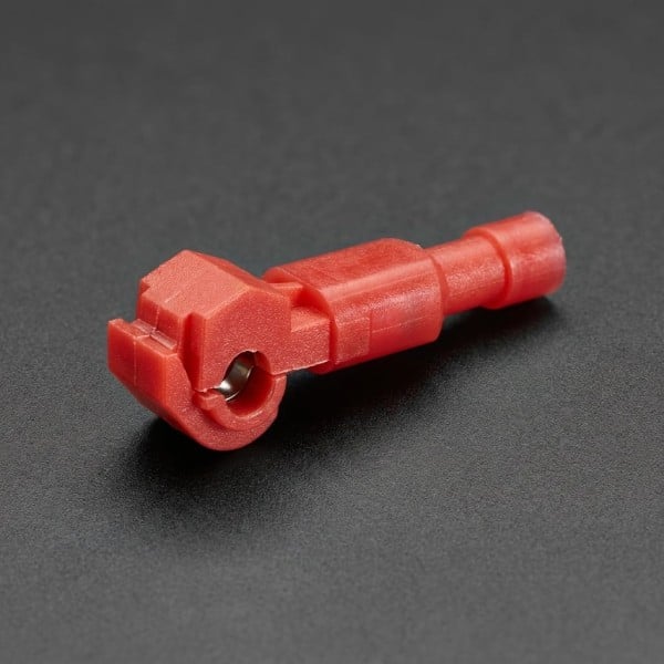 Conector de Terminal Tipo T Rápido Rojo | 15A | para Cables 22-14 AWG