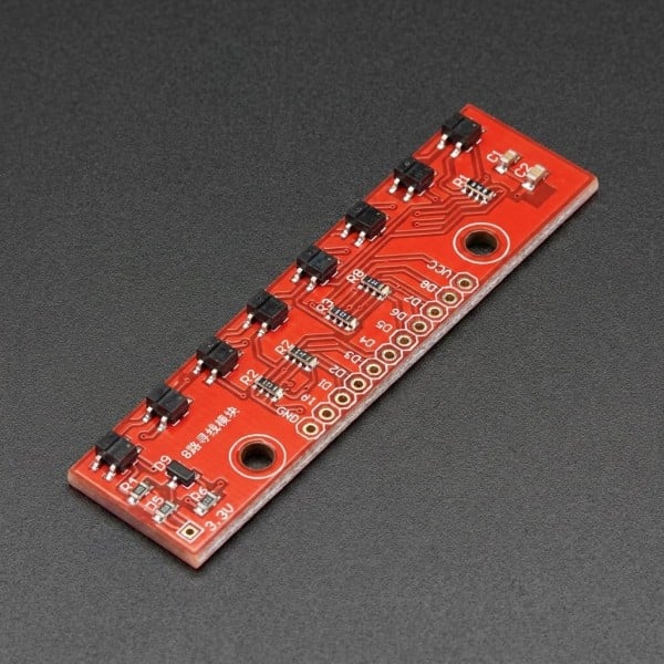 Sensor Infrarrojo QTR-8A de 8 Canales para Detección de Línea en Robots y Arduino