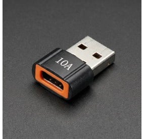 Convertidor OTG 10A Tipo C a USB Macho - Adaptador USB C a USB A