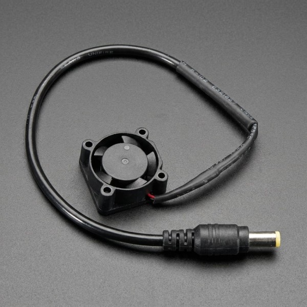 Mini Ventilador 2510 12V DC  CON CONECTOR JACK 5.5 MACHO
