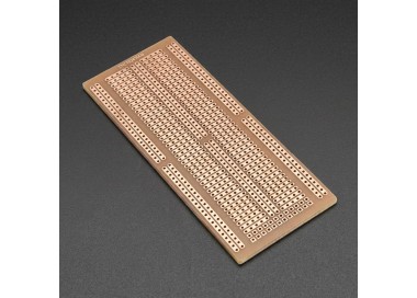 Placa Fenólica Perforada Tipo Protoboard 133x48mm para Prototipos Electrónicos