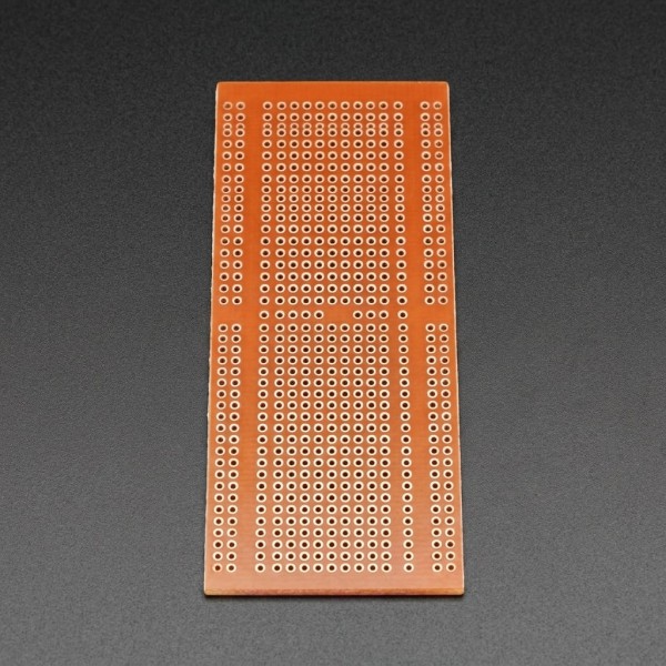 Placa Fenólica Perforada Tipo Protoboard 133x48mm para Prototipos Electrónicos