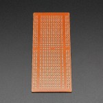 Placa Fenólica Perforada Tipo Protoboard 133x48mm para Prototipos Electrónicos
