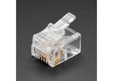 Conector RJ-11 Macho 6P4C para Teléfono y Fax – Conexión Telefónica Confiable