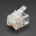 Conector RJ-11 Macho 6P4C para Teléfono y Fax – Conexión Telefónica Confiable