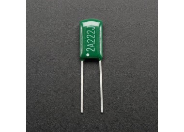 Condensador de Poliéster 2.2nF 100V ±5% Radial THT - 2A222J
