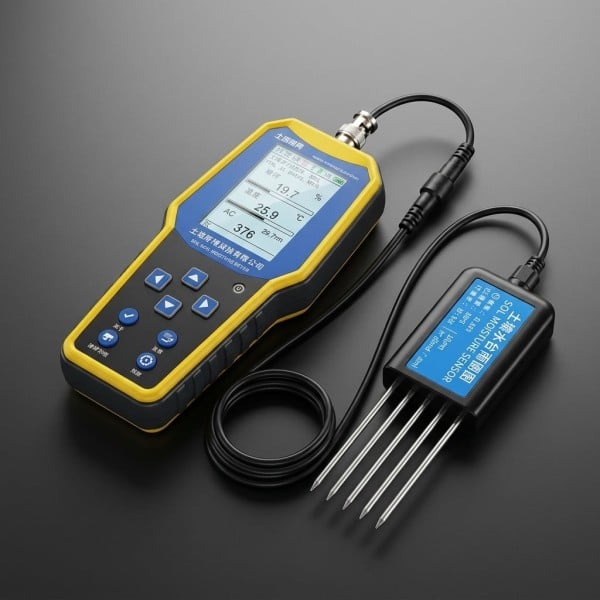 Sensor de Suelo 7 en 1 - Medidor de Humedad, Temperatura, Conductividad, NPK y pH para Agricultura de Precisión