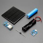 Kit Solar Básico para Arduino o ESP32 - Panel 6V 3W y Batería 18650