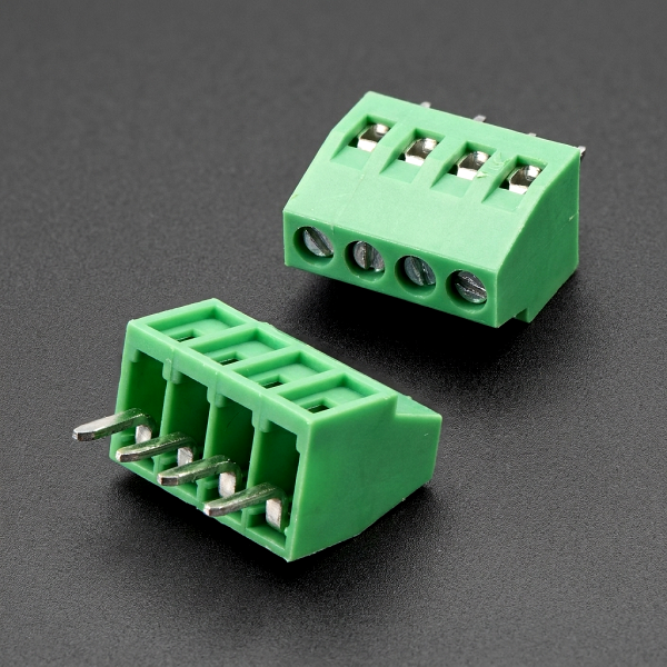 Bornera PCB Enchufable KF128-4P 5.0mm - 4 Polos - Conexión por Tornillo