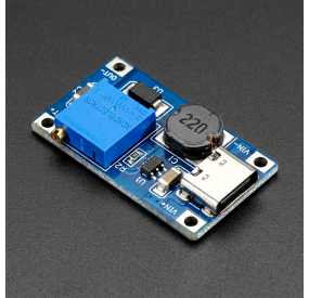 MT3608 DC-DC Elevador 2A con Tipo C - Conversor Boost 2-24V