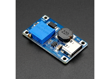 MT3608 DC-DC Elevador 2A con Tipo C - Conversor Boost 2-24V