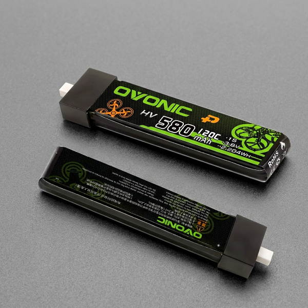Batería OVONIC 1S 580mAh 120C HV PH2.0 FPV 5 unidades