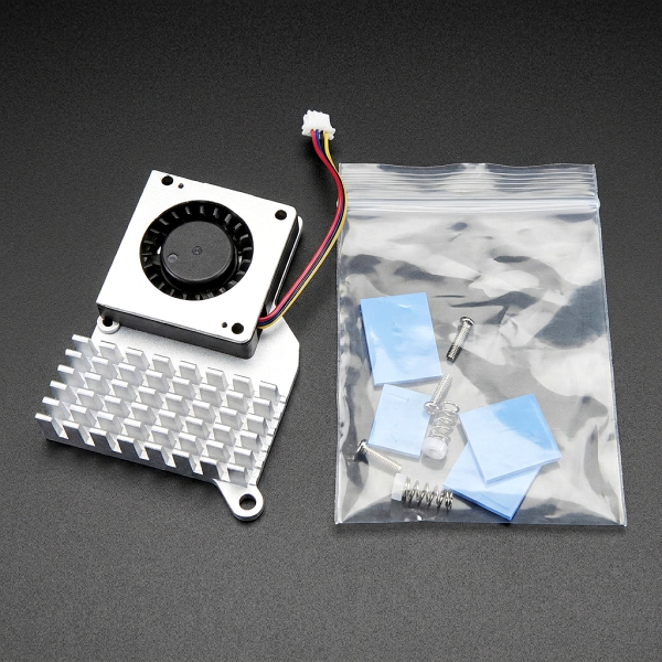 Disipador Activo Raspberry Pi 5 con Ventilador PWM y Aluminio