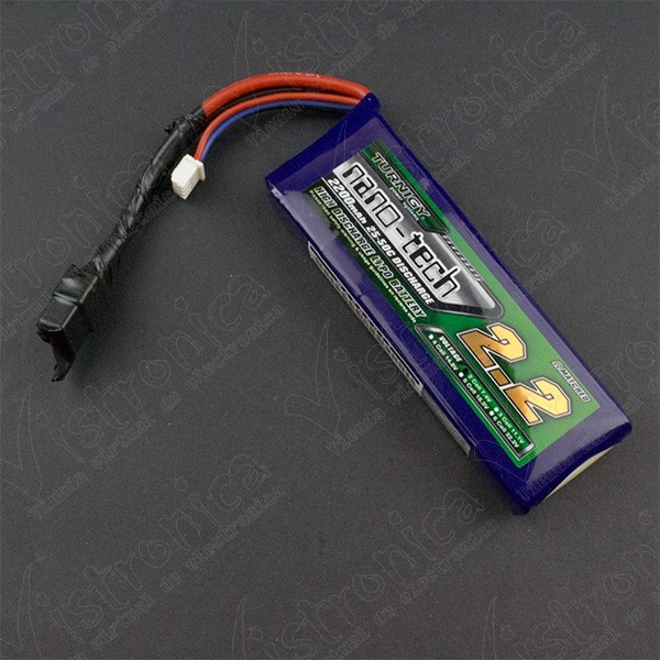 Batería Lipo TURNIGY 2S 7.4V 2200mAh 25C - 4 Batería Lipo TURNIGY 2S 7.4V 2200mAh 25C - 4