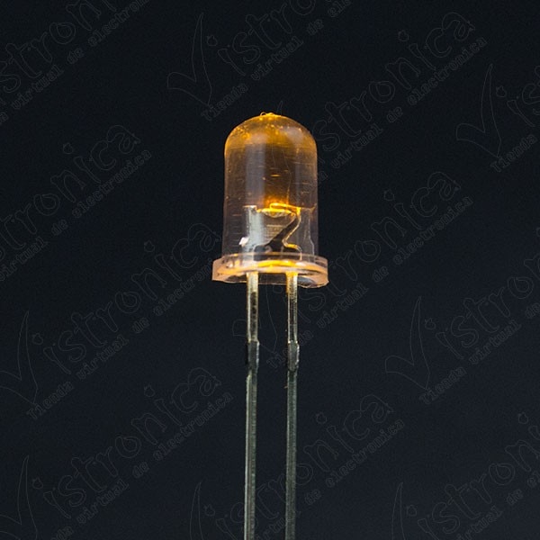 LED Amarillo 5mm Chorro