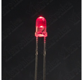 LED Rojo 3mm Chorro