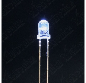 LED Blanco 3mm Chorro