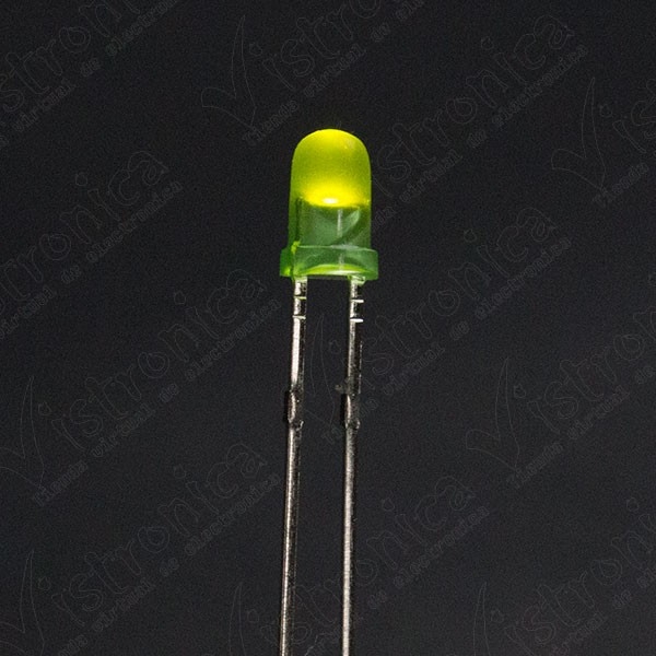 LED Verde 3mm Chorro