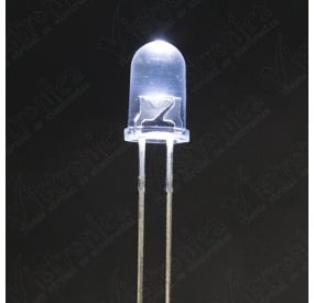 LED Blanco 5mm Chorro