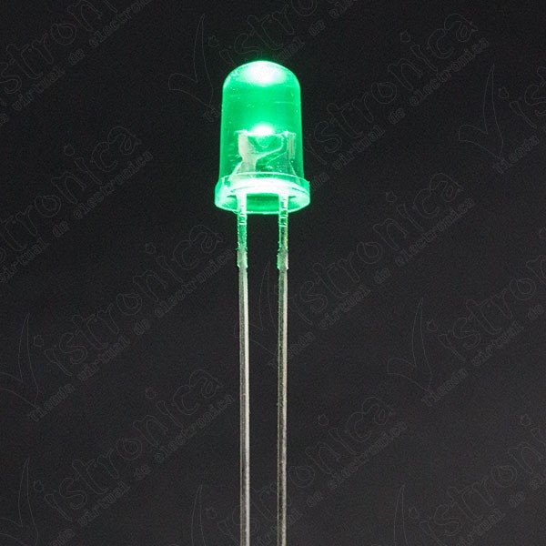 LED Verde 5mm Chorro