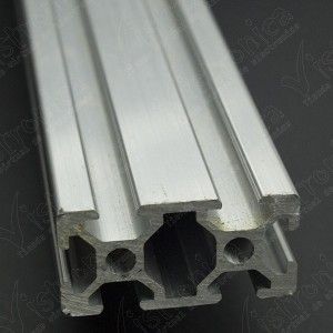 Perfil aluminio estructural (T-slot) 40x40 - Plateado - Cimech 3d