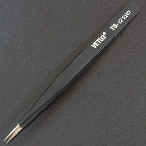 Pinza Antiestática TS-12 ESD HRC30º Genérico - 1