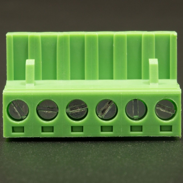 Terminal de Bloque Enchufable 5.08MM Verde 6P Inclinado 90 Grados Genérico - 1 Terminal de Bloque Enchufable 5.08MM Verde 6P Inclinado 90 Grados Genérico - 1