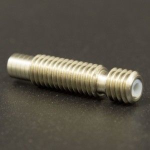 Garganta Para Extrusor E3D V5 con PTFE de Acero Inoxidable M6 x 1.75MM Genérico - 2