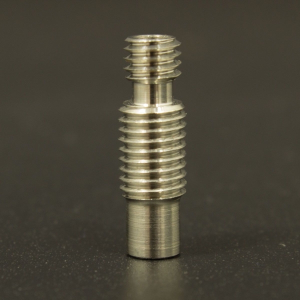 Garganta Para Extrusor E3D V6 Sin PTFE de Acero Inoxidable M7 x 3MM Genérico - 1