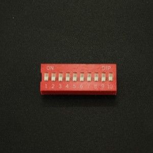 DIP Switch de 10P Rojo Genérico - 1