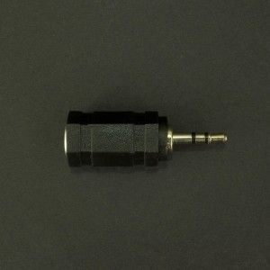 Adaptador Metalico Audio Plug Mono 3.5 Mm A Jack 6.3 Mm GENERICO