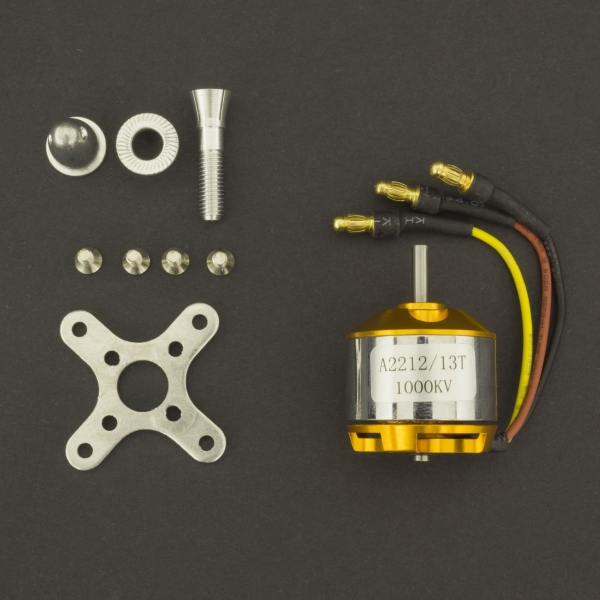 Motor eléctrico Brushless A2212/1000Kv 13T Genérico - 1