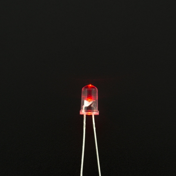 LED Rojo 5mm Chorro