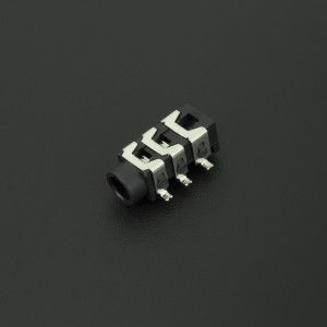 Conector Jack Estéreo Hembra Negro PJ313D 3.5 mm Para PCB  Genérico - 1