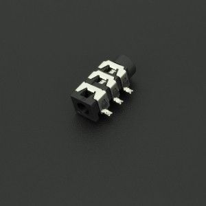 Conector Jack Estéreo Hembra Negro PJ313D 3.5 mm Para PCB  Genérico - 4