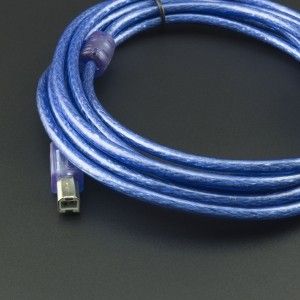 Cable USB 2.0 Tipo A Macho a Tipo B Macho Azul 3 metros  Lexa - 3