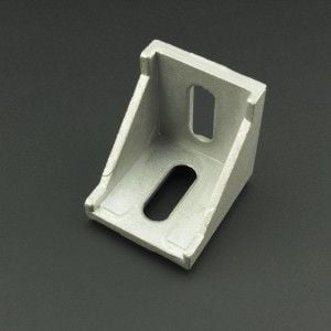 Ángulo Esquinero con Agujero Ovalado/Ovalado Para Perfil de Aluminio 40x40 Genérico - 1