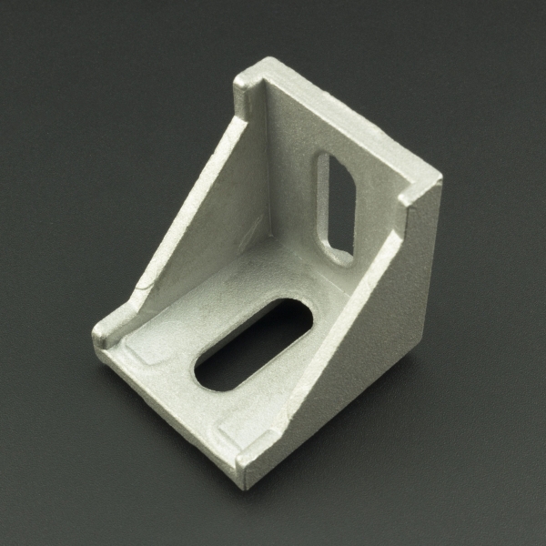 Ángulo Esquinero con Agujero Ovalado/Ovalado Para Perfil de Aluminio 40x40 Genérico - 4 Ángulo Esquinero con Agujero Ovalado/Ovalado Para Perfil de Aluminio 40x40 Genérico - 4