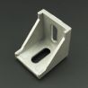 Ángulo Esquinero con Agujero Ovalado/Ovalado Para Perfil de Aluminio 40x40 Genérico - 4 Ángulo Esquinero con Agujero Ovalado/Ovalado Para Perfil de Aluminio 40x40 Genérico - 4