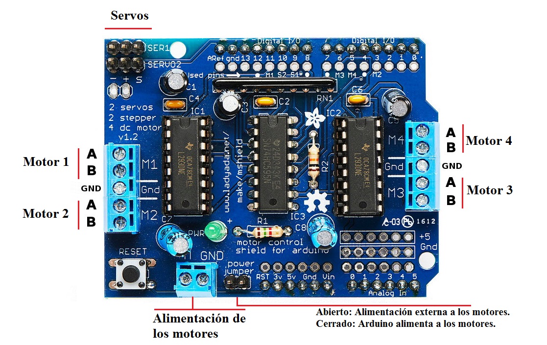 Conexión jumper con arduino