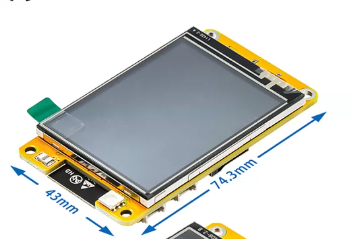 Grafico tecnico 2 de Pantalla TFT 2.8 Pulgadas con Placa de Desarrollo ESP32 WiFi y Bluetooth Integrados